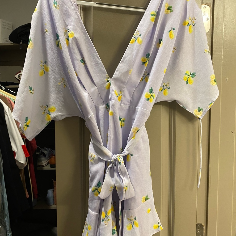 Lemon Print Romper